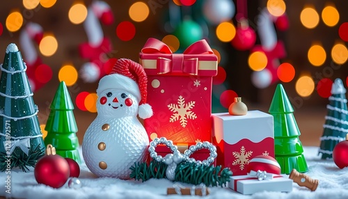 AI Created Gift Scene with a Cozy Atmosphere