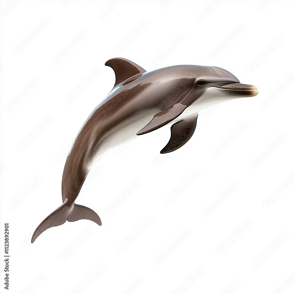 Obraz premium Dolphin isolated on white background