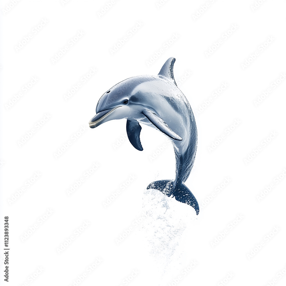Obraz premium Dolphin isolated on white background