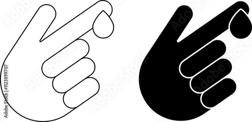 outline silhouette Blood test icon set