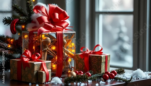AI Created Christmas Gift Display