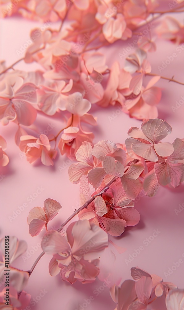 Obraz premium simple beautiful flower background with various colors as a wall decoration ornament ai generated