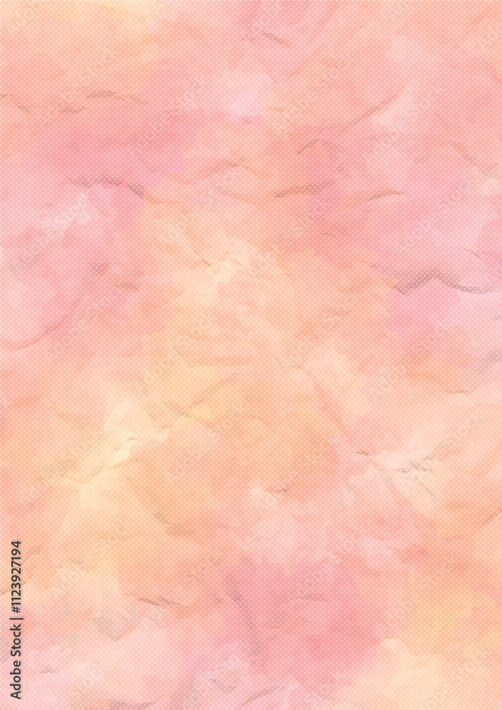 Obraz premium くしゃくしゃにしたピンク色水玉模様の紙のテクスチャ