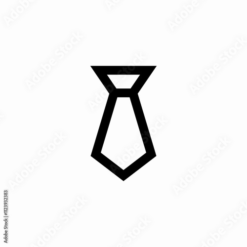 suit tie icon sign vector