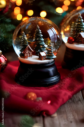 Cozy Christmas Scene with Warm and Inviting Fireside and Blanket