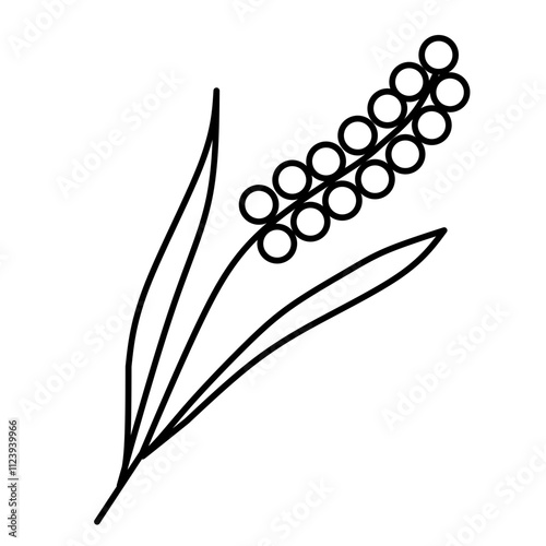 black and white flower