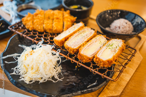 Wallpaper Mural Crispy Don Katsu with cabbage, Korean food Torontodigital.ca