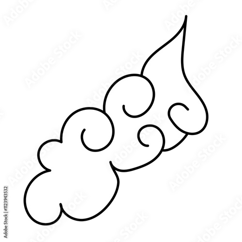 Eastern Chinese Cloud Element Set