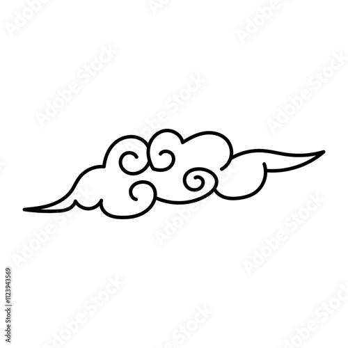 Eastern Chinese Cloud Element Set