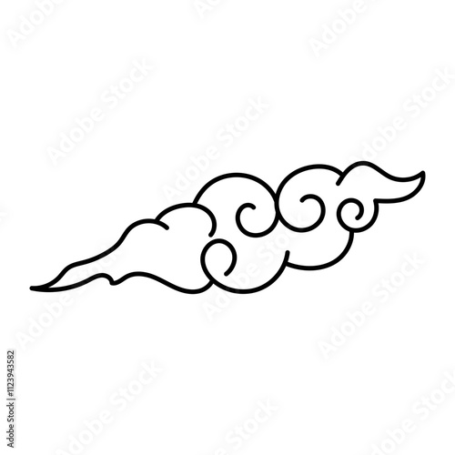 Eastern Chinese Cloud Element Set