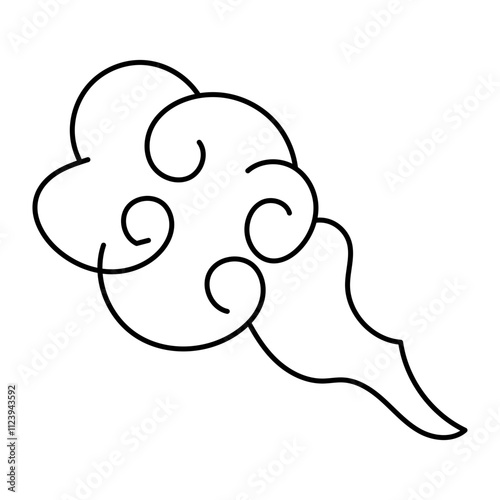 Eastern Chinese Cloud Element Set