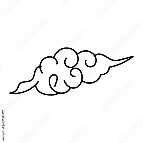 Eastern Chinese Cloud Element Set