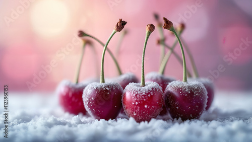Vibrant Frozen Cherries