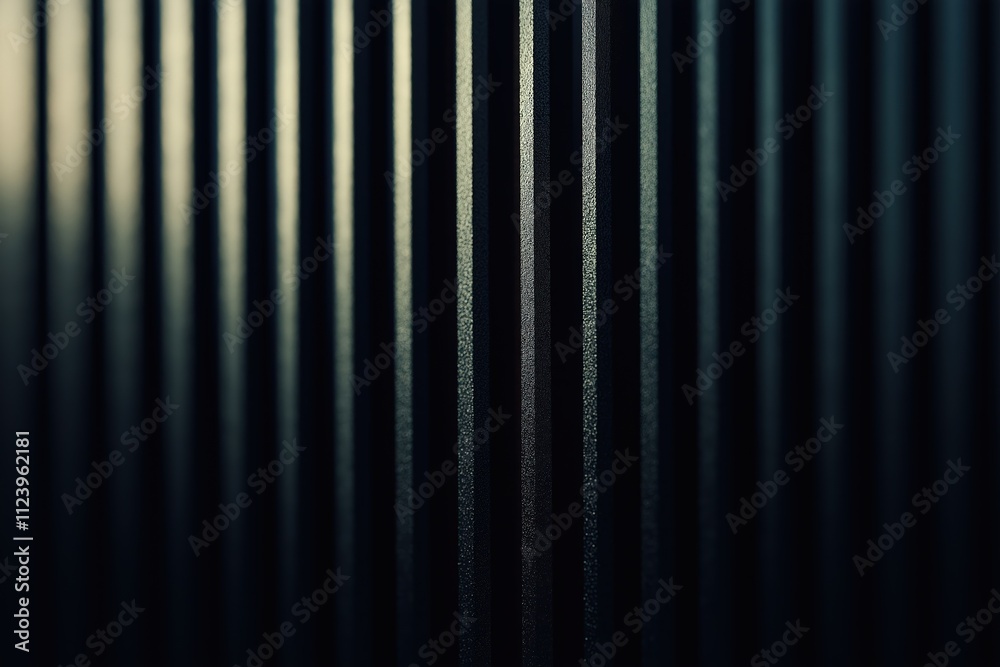 Obraz premium Vertical lines create a mesmerizing effect in an abstract dark composition