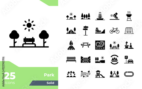 Park Solid Icons