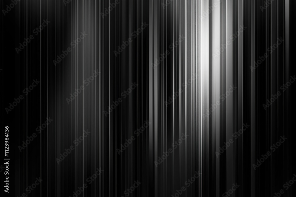 Fototapeta premium Striking abstract lines create a moody atmosphere in a dimly lit space
