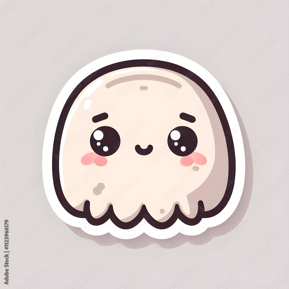 Obraz premium Playful Cartoon Louse Sticker