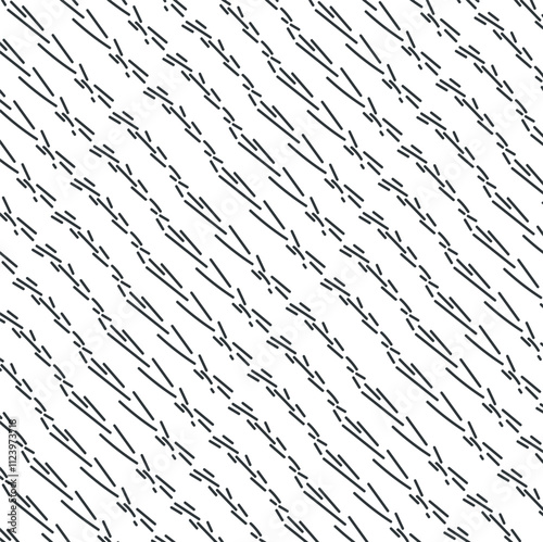 Short lines form separate diagonal stripes or paths.