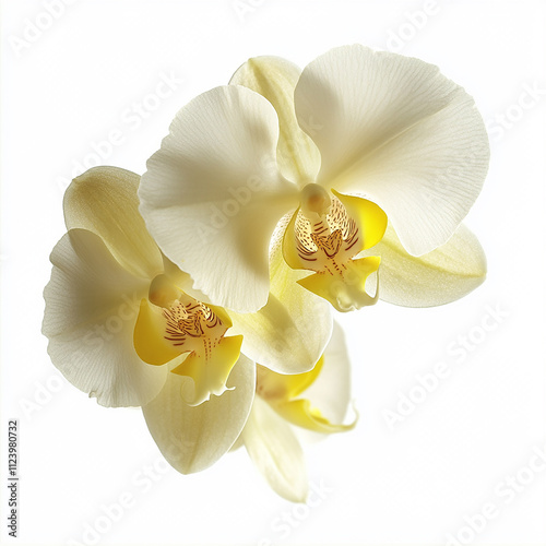 Orchid flower isolated on white background