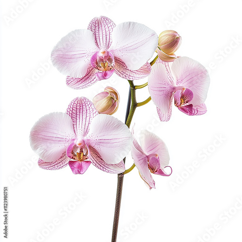 Orchid flower isolated on white background