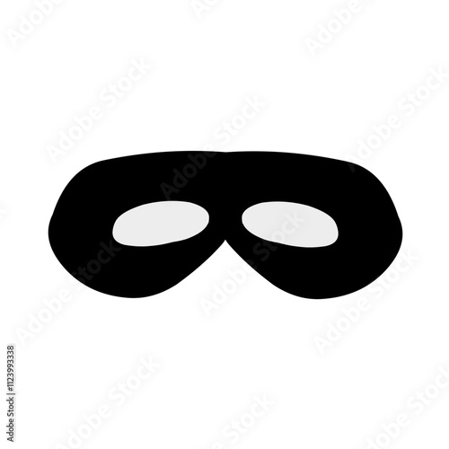 Black mask vector icon