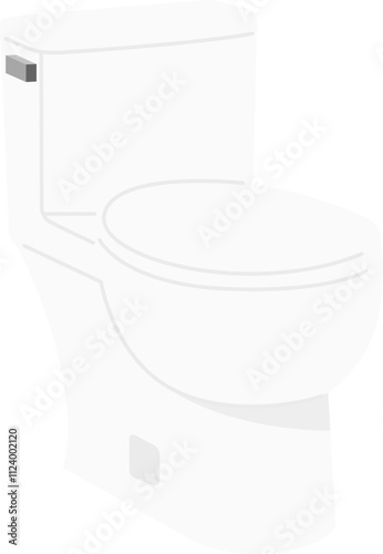 Simple Toilet Design Illustration