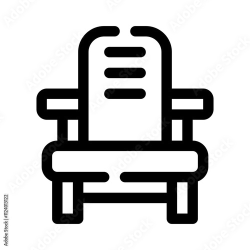 chair line icon