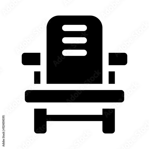 chair glyph icon