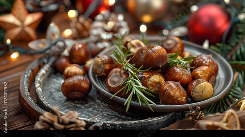 Roasted Chestnuts Festive Food Photography