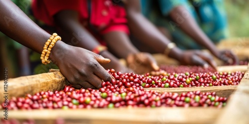 The rich traditions of coffee cultivation are showcased by farmers in the African highlands.
