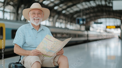 Senior Traveler: A happy se...