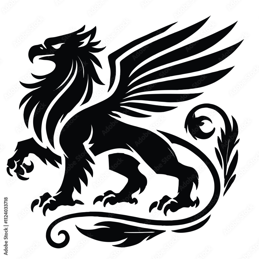 Obraz premium Griffin Silhouette