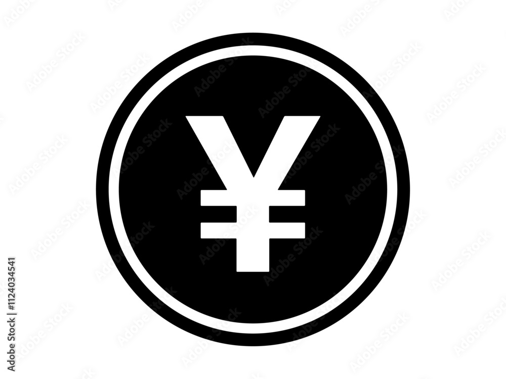 Obraz premium お金・硬貨のアイコン(シルエット)