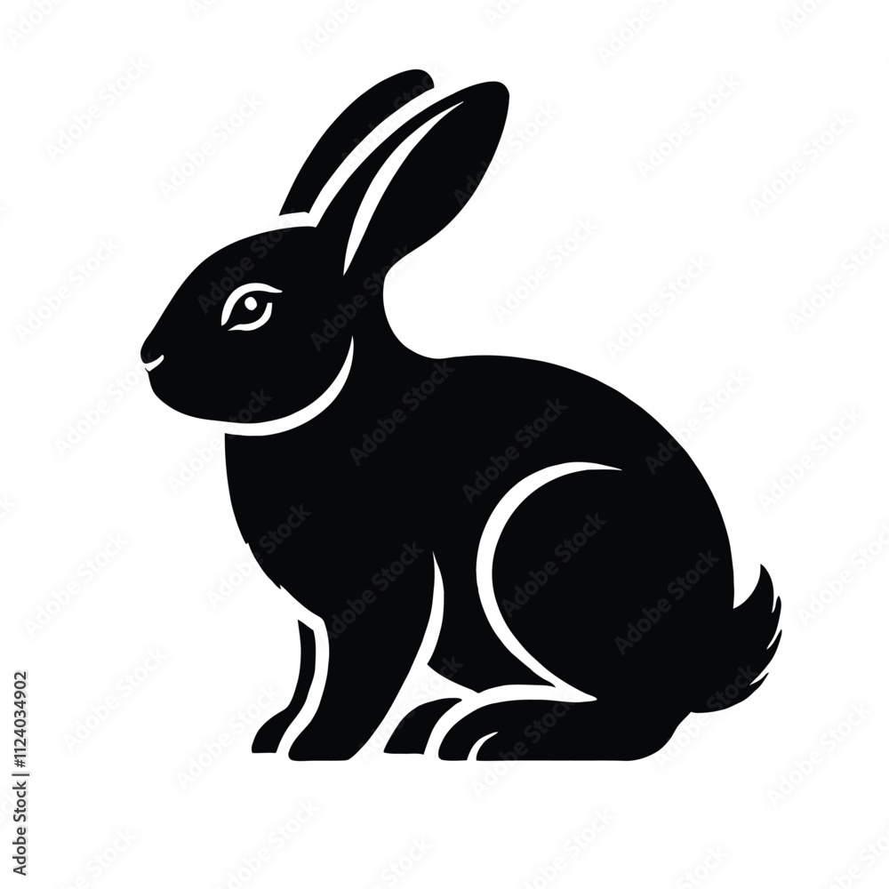 Obraz premium Rabbit Silhouette
