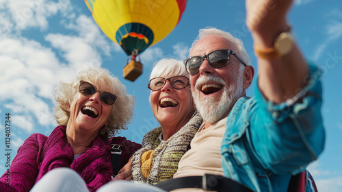 Joyful Senior Friends Hot A...