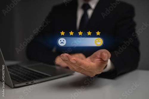 Rating the store after using the service, giving opinions and recommendations to the store after using the service, rating satisfaction in using the service. Online store review ideas.