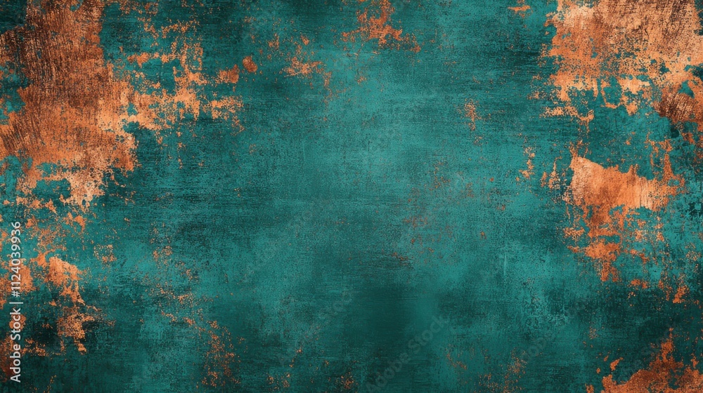 Teal and copper grunge texture background. (8) Teal and copper grunge texture background. (8)