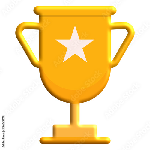 3D winner trophy