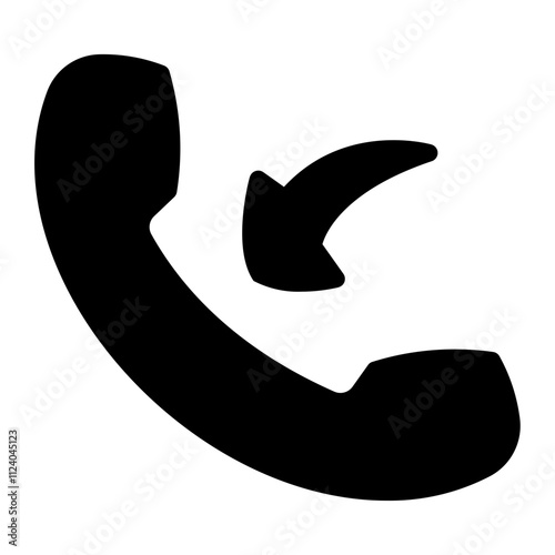 incoming call Solid icon