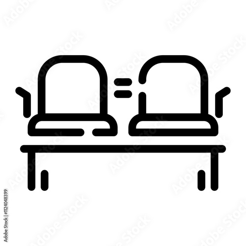 waiting room Line Icon