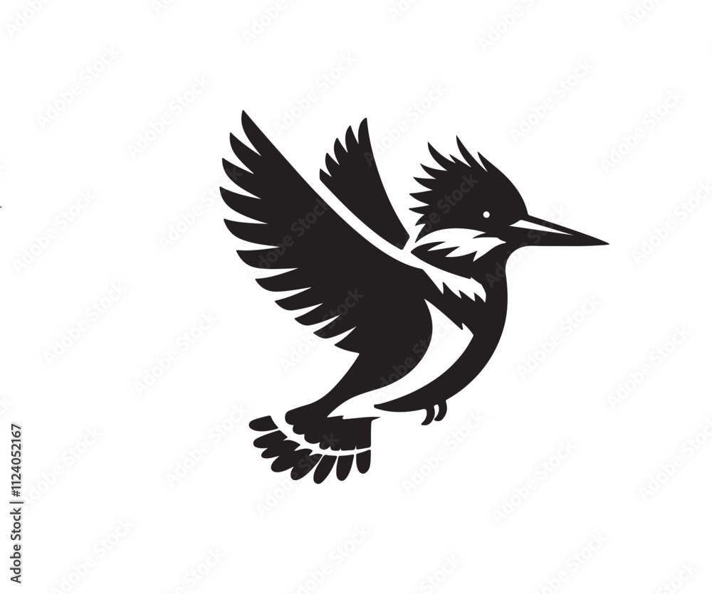 Obraz premium crow on white background