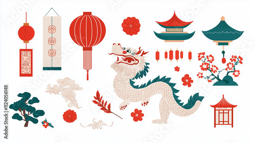 Chinese New Year Elements: ...