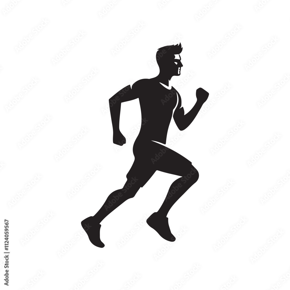 running person silhouette running person silhouette