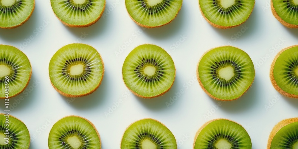 Fototapeta premium Kiwi Slices Close Up