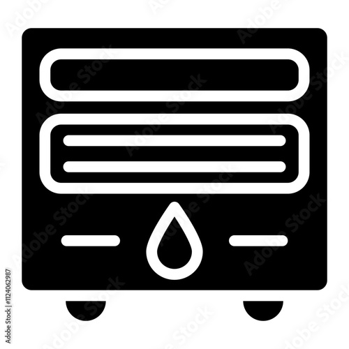 Water heater icon vector design 