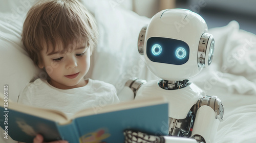 Child and Robot Reading Tog...