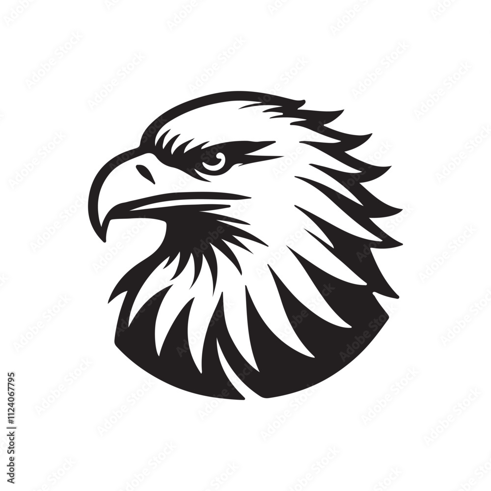Obraz premium eagle head vector illustration
