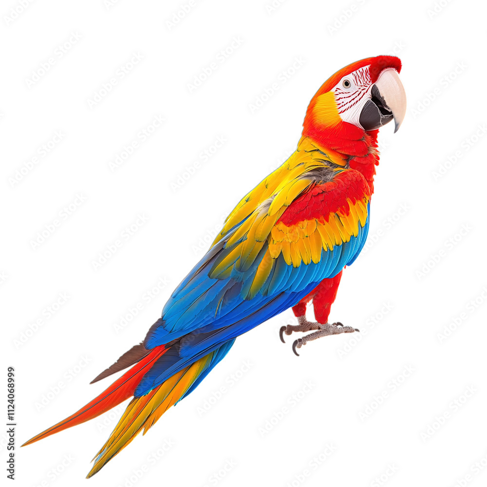 Fototapeta premium red and yellow macaw