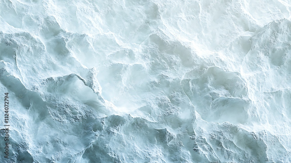 Fototapeta premium Abstract textured background of light blue, white, and gray colors resembling ice, stone, or clouds.