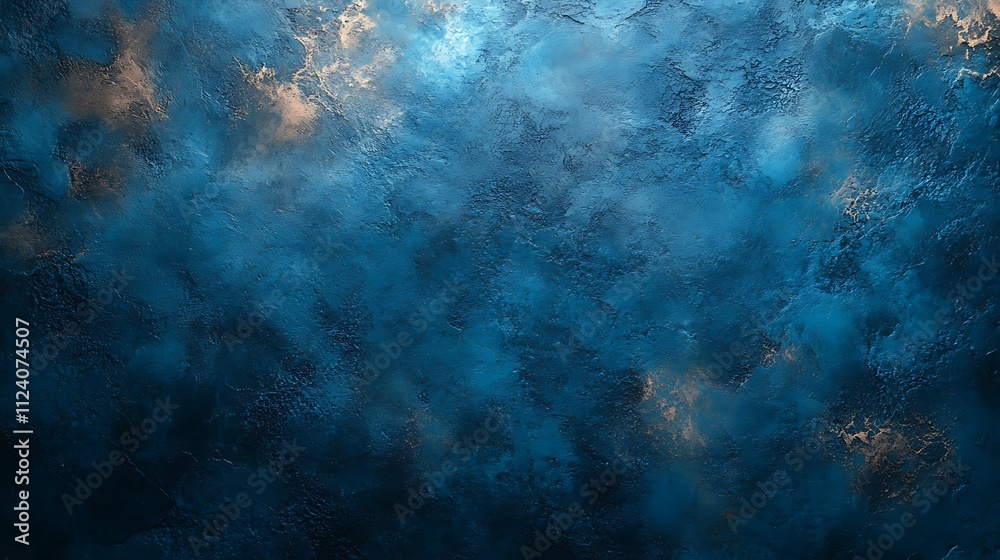 Fototapeta premium Abstract blue textured background with dark and light shades, resembling ice or a stormy sea.